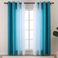 Unyqoos Lichtdoorlatende gordijnen met ombre-patroon voor privacy en stijl