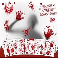 Unyqoos Herbruikbare Halloween-raamstickers voor griezelige decoratie thuis en op school