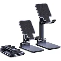 Unyqoos Verstelbare en compacte telefoonhouder voor alle smartphones en e-readers