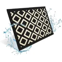 Unyqoos Antislip deurmat voor binnen en buiten, 60x90 cm, vuilvangend en wasbaar