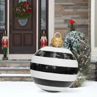 Unyqoos Grote opblaasbare kerstdecoratie van 60 cm voor tuin en feest