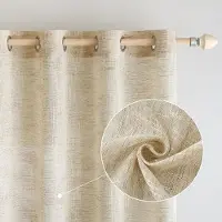 Unyqoos Stijlvolle en Luchtige Witte Gordijnen met Linnenlook voor Diverse Ruimtes