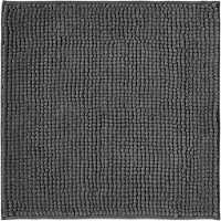 Unyqoos Zachte Antislip Badmat van Chenille voor Badkamer en Douche, Donkergrijs, 45 x 45 cm