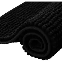 Unyqoos Waterabsorberende en snel drogende badmat van zachte chenille voor badkamer