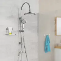 Unyqoos Complete doucheset met regendouche en handdouche voor eenvoudige installatie