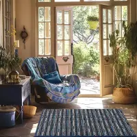 Unyqoos Premium Vuilopname Deurmat voor Binnengebruik, Antislip en Wasbaar, Geschikt voor Diverse Ingangen, 55 x 150 cm