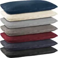 Unyqoos Set van twee zachte kussenslopen in kasjmier touch microvezel voor bank en bed