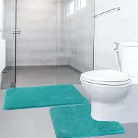Unyqoos Twee-delige badmatset met antislip en zachte microvezel voor elke badkamer