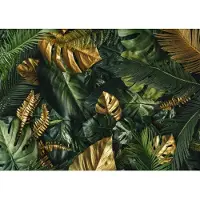 Unyqoos Modern fotobehang met tropische Monstera bladeren voor woonkamer of slaapkamer