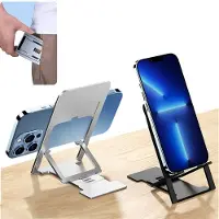 Unyqoos Ultradunne opvouwbare telefoonhouder voor bureau en onderweg