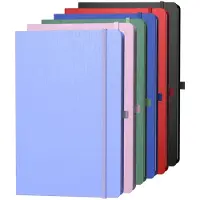 Unyqoos Set van 6 elegante A4 notitieboeken met harde kaft en accessoires