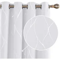 Unyqoos Zilvergrijze verduisteringsgordijnen set met isolerende eigenschappen 180x140 cm