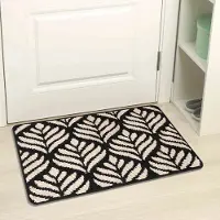 Unyqoos Zwarte Vuilvang Deurmat voor Binnen en Buiten met Antislip en Wasbare Eigenschappen, 50 x 80 cm