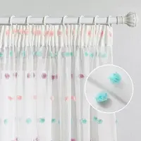 Unyqoos Betoverende Regenboog Voile Gordijnen voor Kinderkamer of Woonkamer, Set van 2, 160 x 140 cm