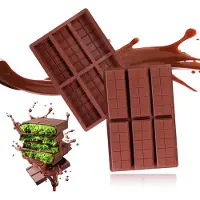 Unyqoos Set van 2 siliconen chocoladevormen voor creatieve en veelzijdige chocoladerepen