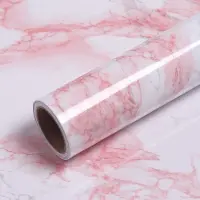 Unyqoos Roze Zelfklevende Marmerfolie voor Meubels en Interieurdecoratie, roze