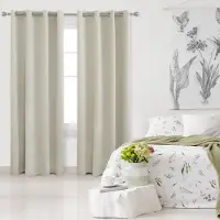 Unyqoos Verduisterende Gordijnen met Isolerende Eigenschappen voor Woon- en Slaapkamer, 229x132 cm, Set van 2