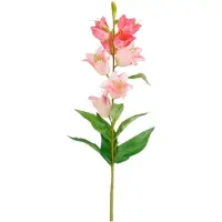 Mica Decorations Kunstbloem Campanula Floral - H71 cm - roze - kunststof - stelen kunstbloemen - boeket - rozen bloemetjes