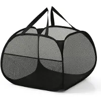 Unyqoos Opvouwbare en Ruime Wasmand voor Thuis, Reizen en Camping - 90 Liter Capaciteit
