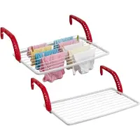 PlasticForte wasrek - 2x - Inklapbaar droogrek - 10 meter - 55 x 106 x 27 cm - camping - balkon