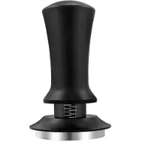 Unyqoos Roestvrijstalen Koffiestamper met Ergonomische Aluminiumhandgreep voor Barista's