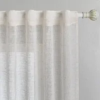 Unyqoos Gezellige Linnenlook Gordijnen voor Woon- en Kinderkamer - Set van 2, Half-Transparant, Beige, 225 x 140 cm