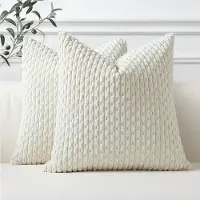 Unyqoos Set van 2 Luxe Corduroy Kussenslopen voor Stijlvolle Huisdecoratie