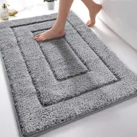 Unyqoos Zachte Antislip Badmat van Waterabsorberende Microvezel voor Douche, Bad en Toilet