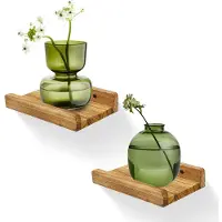 Unyqoos Compacte zwevende wandplanken set voor decoratieve opbergruimte in huis