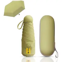 Unyqoos Compacte en lichte reisparaplu met capsulehoes voor alle weersomstandigheden