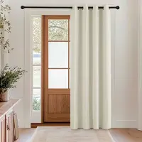Unyqoos Stijlvolle lichtbeige verduisteringsgordijnen met thermische isolatie voor woonkamer