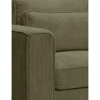 Furnilux Almera 2.5 zitsbank khaki ruime loungebank met fsc-hout | goedzit