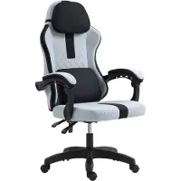 CLP Miltona Bureaustoel - ergonomisch - voor volwassenen - gaming - stof - grijs/zwart