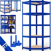 Monzana Stellingen voor zwaar gebruik Blauw 180x70x40cm gegalvaniseerd 875kg