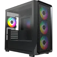 Montech X5M Midi-tower Behuizing, PC-behuizing, Gaming-behuizing Zwart
