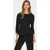 ONLY Onlkenya Peplum Top Dames Zwart Xxxl