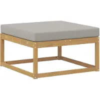 vidaXL Buiten Voetenbank Polyester Wit