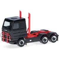 Herpa Scania 143 Streamline 3a.+ Dakdrager En Uitlaat, Zwart/rood