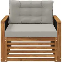 vidaXL Buiten Midden Sofa Naturel