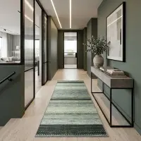 Floordirekt Tapijtloper Op maat Naxos - Antislip, Slijtvast & Onderhoudsvriendelijk - Veel Kleurvarianten - In Moderne Stijl - Grijs-Antraciet - 80 x 300 cm