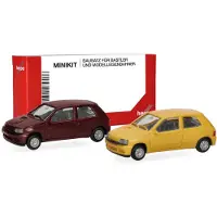 Herpa Renault Clio 16V Rood / Geel (Minikit 2 St.)