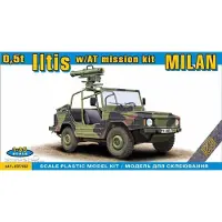 ACE Modelbouwpakket Militaire voertuigen - 35102 0,5t Iltis 4x4 - Duitse Lichte Terreinwagen met MILAN Antitankraket - Militair Voertuig Plastic - 1:35 - Modelbouw