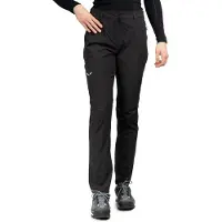 Salewa - Dames wandel- en bergkleding - Puez Talvena Dst Pant W Black Out voor Dames van Softshell - Maat M - Zwart
