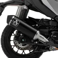 Arrow Urban Aluminium Dark With Dark End Cap Honda Adv 350 ´22 Gehomologeerde Uitlaatdemper