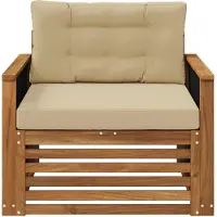 vidaXL Buiten Midden Sofa Naturel