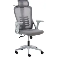 Beliani ERGONOX - Bureaustoel - Grijs - Mesh