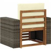 vidaXL Buiten Midden Sofa Naturel