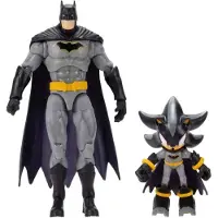 JAKKS Pacific Sonic & DC Shadow als Batman (6 cm) & Batman (13 cm) Meerkleurige figuren