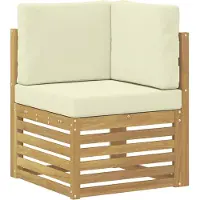 vidaXL Buiten bank set 11 st Wit en crèmekleurig Polyester