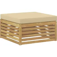 vidaXL Buiten Voetenbank Massief Acacia Hout Wit